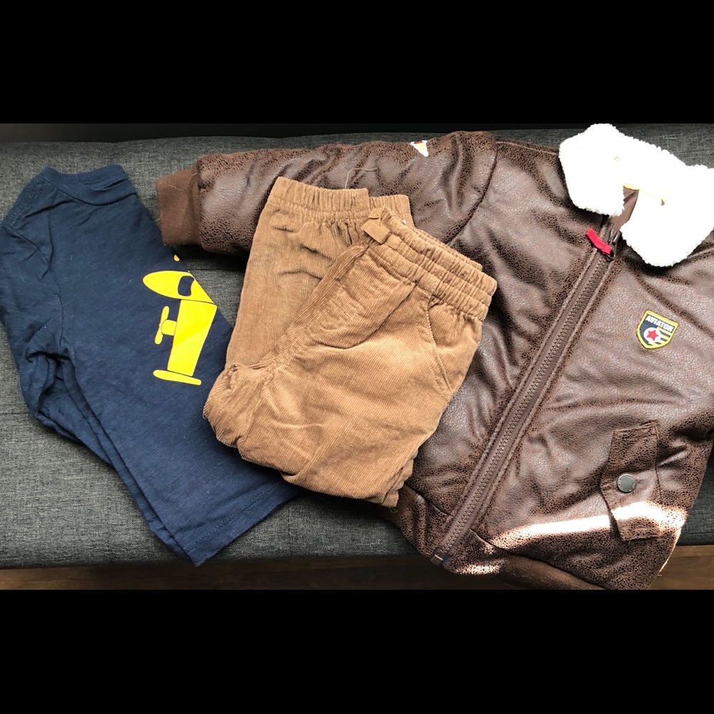 2T Aviator outfit. Jacket was only worn one time!